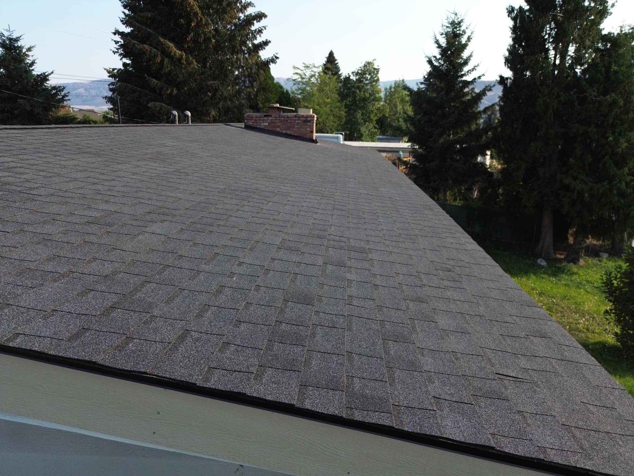 Shingle Roof Brown Detail Chimney