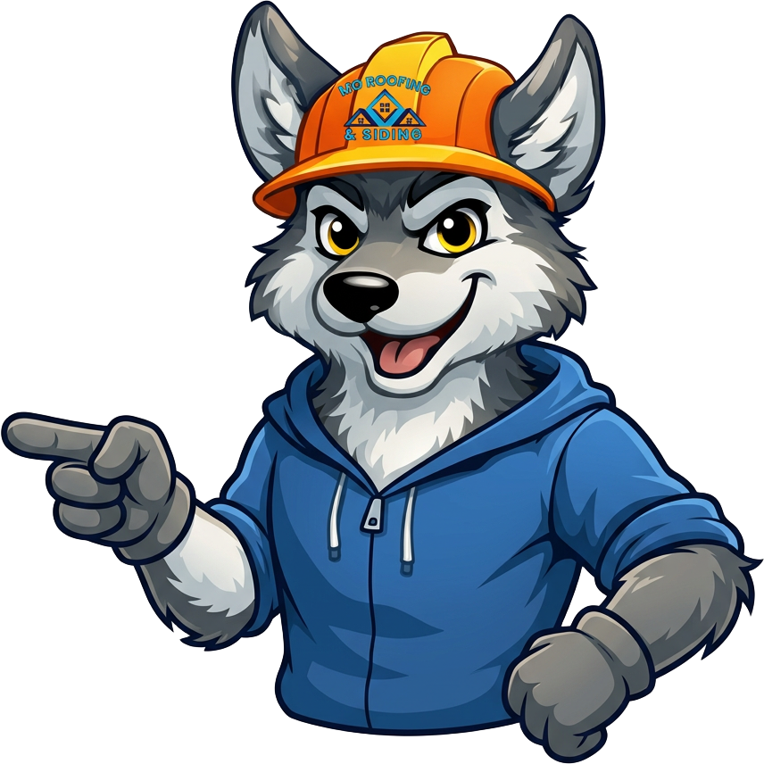 MG wolf mascot pointing toward the call button